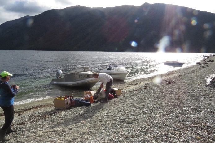 Arriving Eel Creek Hut - Lake Monowai