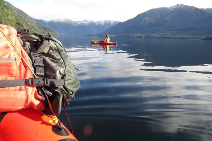 Paddling to Eel Creek Hut