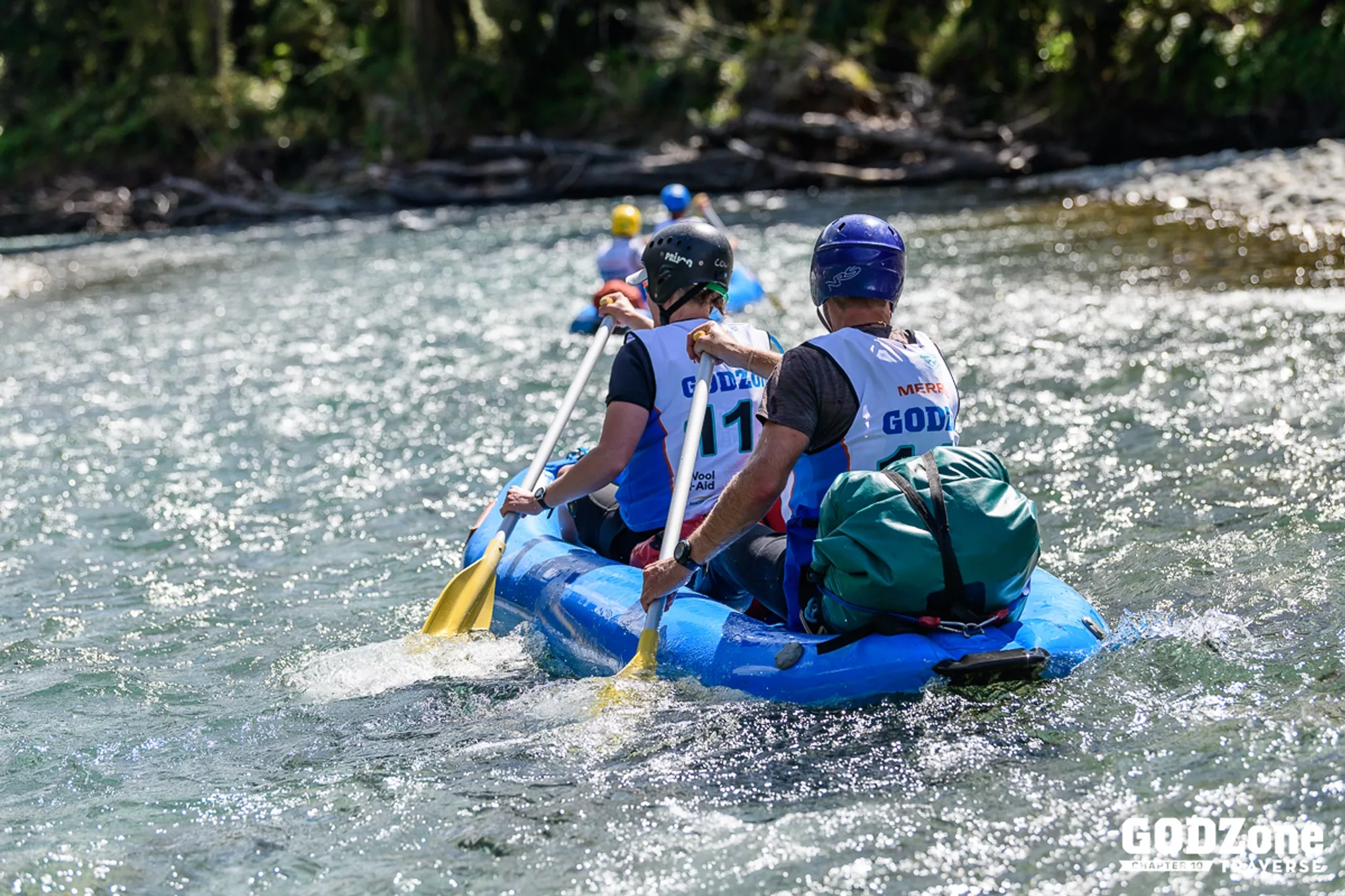 Inflatable kayaking the Godzone Adventure Race