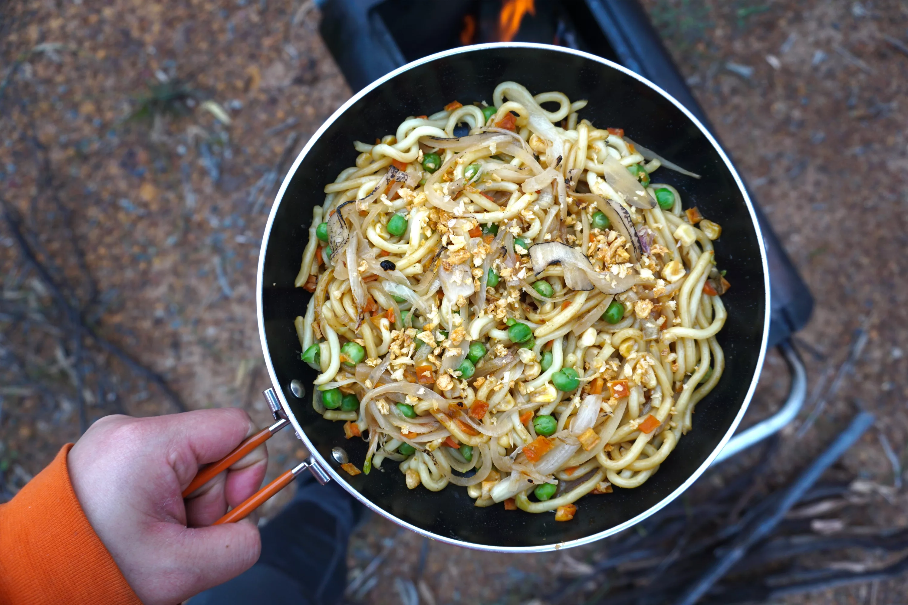 Asian Style Noodles On A Road Trip